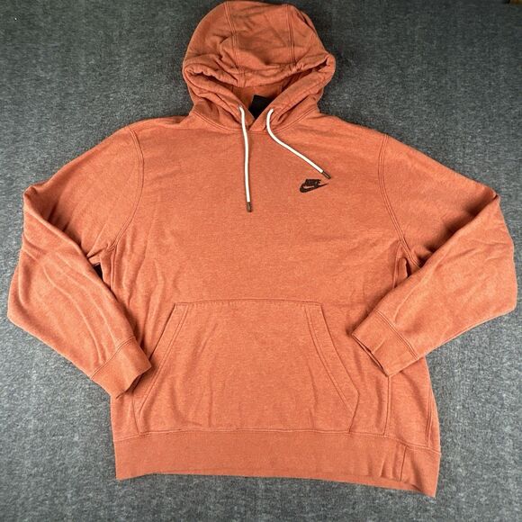 Nike Other - Nike Hoodie Men's L Orange M2Z Cotton Blend Soft Revival Draw String DA0680-812